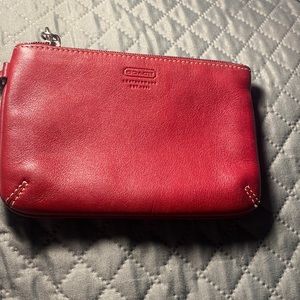 Coach Wristlet in red